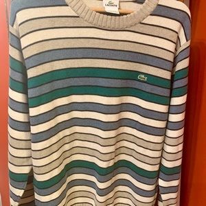 Vintage Lacoste XL striped Sweater Grandpa sweater